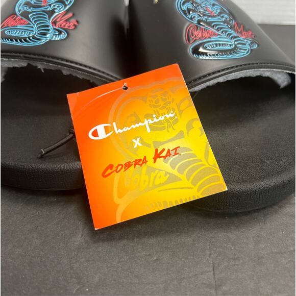 Champion Men’s IPO Cobra Kai Slide  Sandals Black Size 13M NWT - Picture 10 of 10
